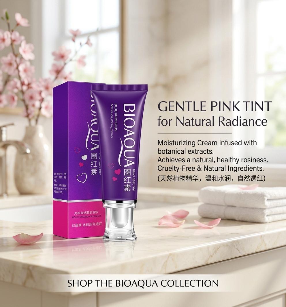 BIOAQUA Gentle Pink Tint Moisturizing Cream – Botanical Extracts for Natural Radiance
